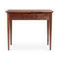 Wooden writing desk with three drawers and tapered legs 120 x 60 x 75cm